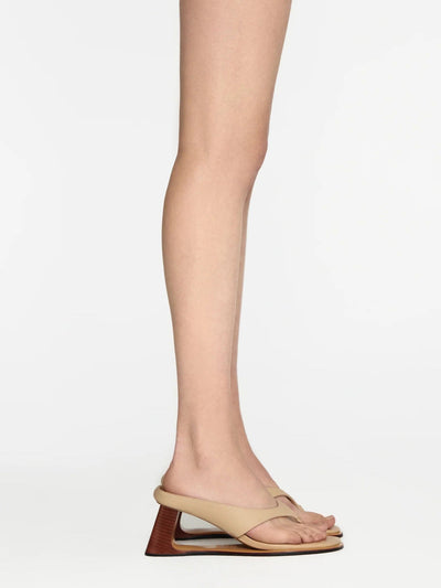 L’ABSURDE SANDAL- BEIGE-MOTIRA-APOC STORE