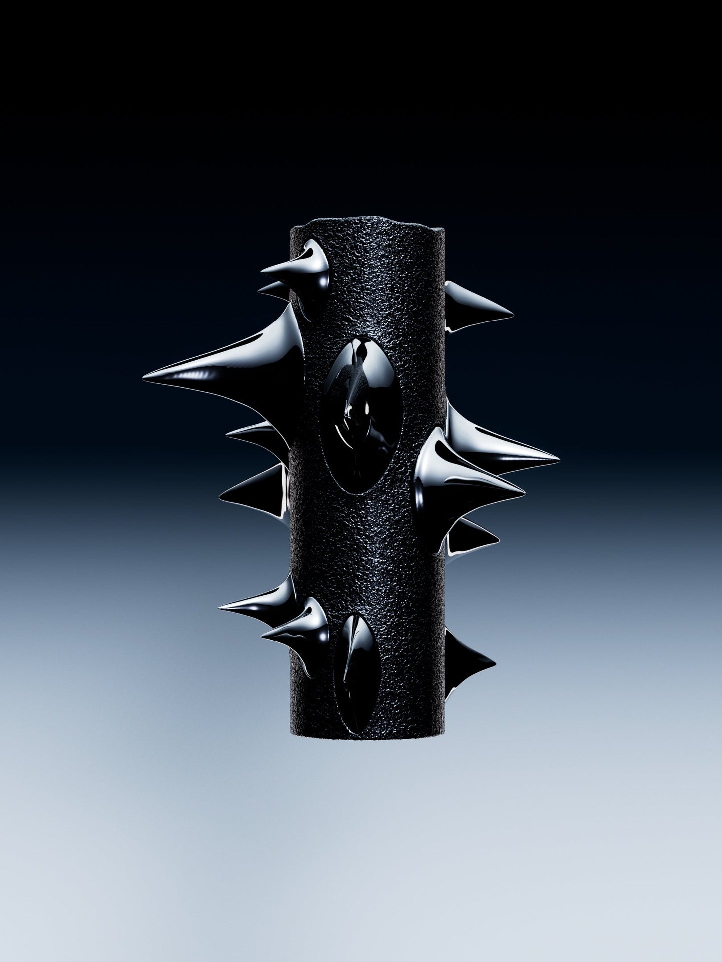 Stem Vase Black-Gast Studio-APOC STORE