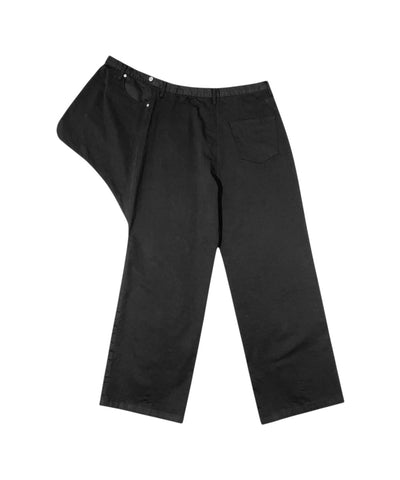 SIDE PANEL LAYERED PANTS BLACK-EGNARTS-APOC STORE