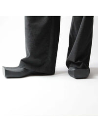 Square Toe Rubber Mules-BODY AMPLIFICATION DEVICES-APOC STORE