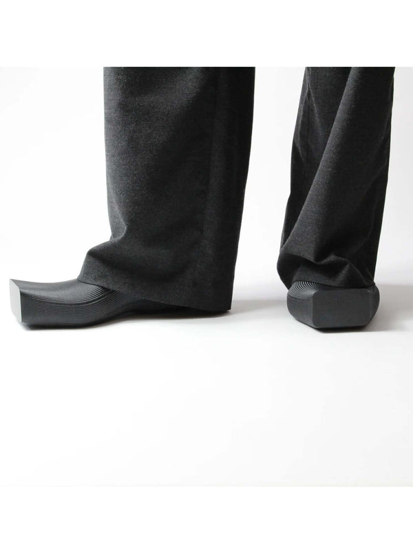 Square Toe Rubber Mules-BODY AMPLIFICATION DEVICES-APOC STORE