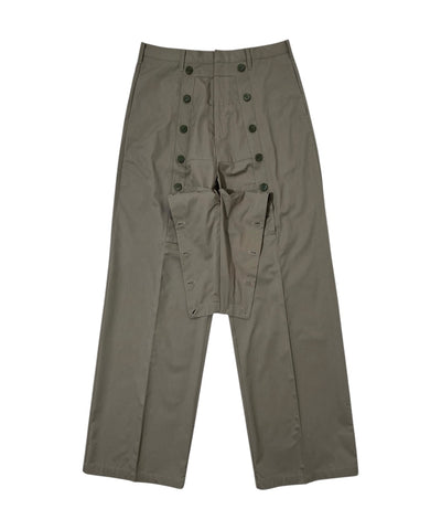 HIDDEN POCKET TROUSERS KHAKI GRAY-EGNARTS-APOC STORE