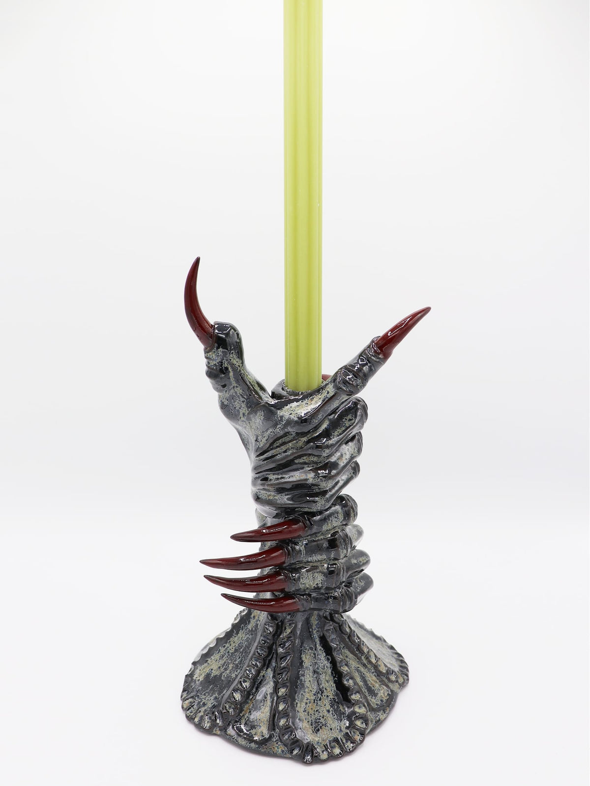 Speckled Double-Hand Candlestick-Naomi Gilon-APOC STORE