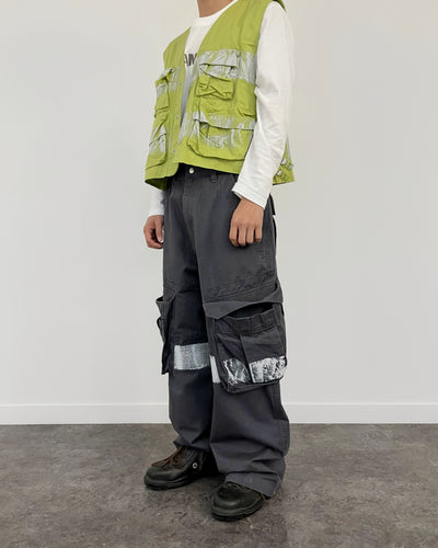 PAINTED CARGO PANTS CHARCOAL-EGNARTS-APOC STORE