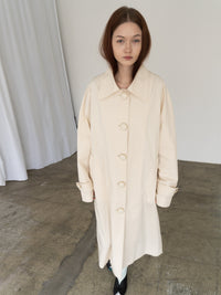 Cloudy Vintage Coat-mesh blanca-APOC STORE