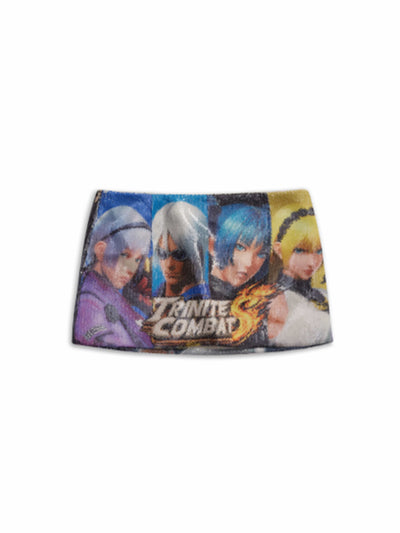 Sequin Game Print Skorts-TRINITE Studio-APOC STORE