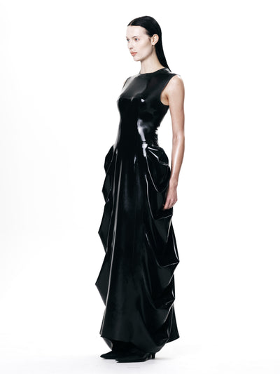 Deflated Latex Dress-harri-APOC STORE