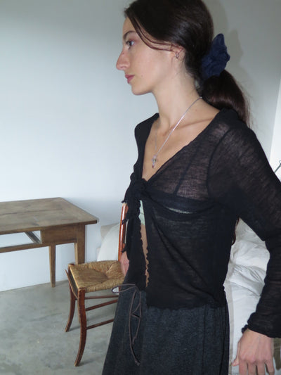 Silvia wrap top black-ATH-APOC STORE