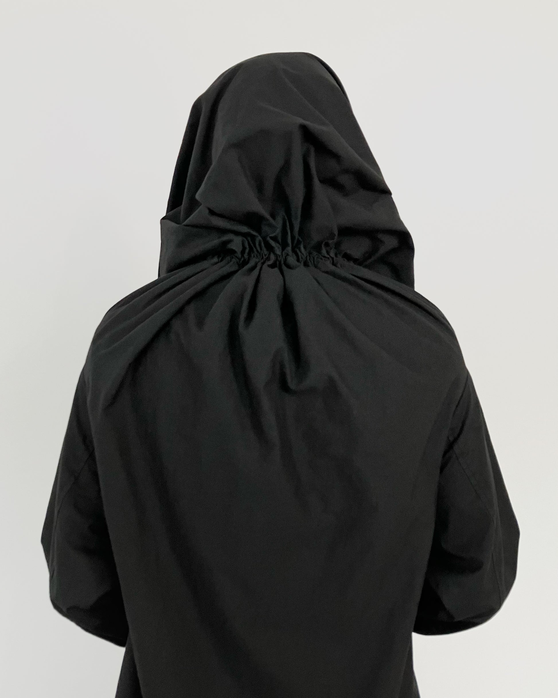 FLAT ADJUSTABLE STRING COAT BLACK-EGNARTS-APOC STORE