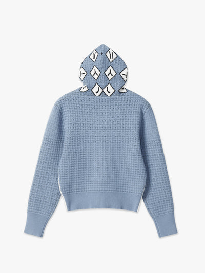 chöke traffic sign argyle hoodie-Chöke-APOC STORE