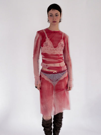 BLUSH SKIRT-Kenza Iatrides-APOC STORE