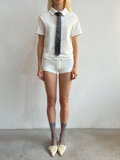 Cotton Mini Shorts-Nastyamasha-APOC STORE