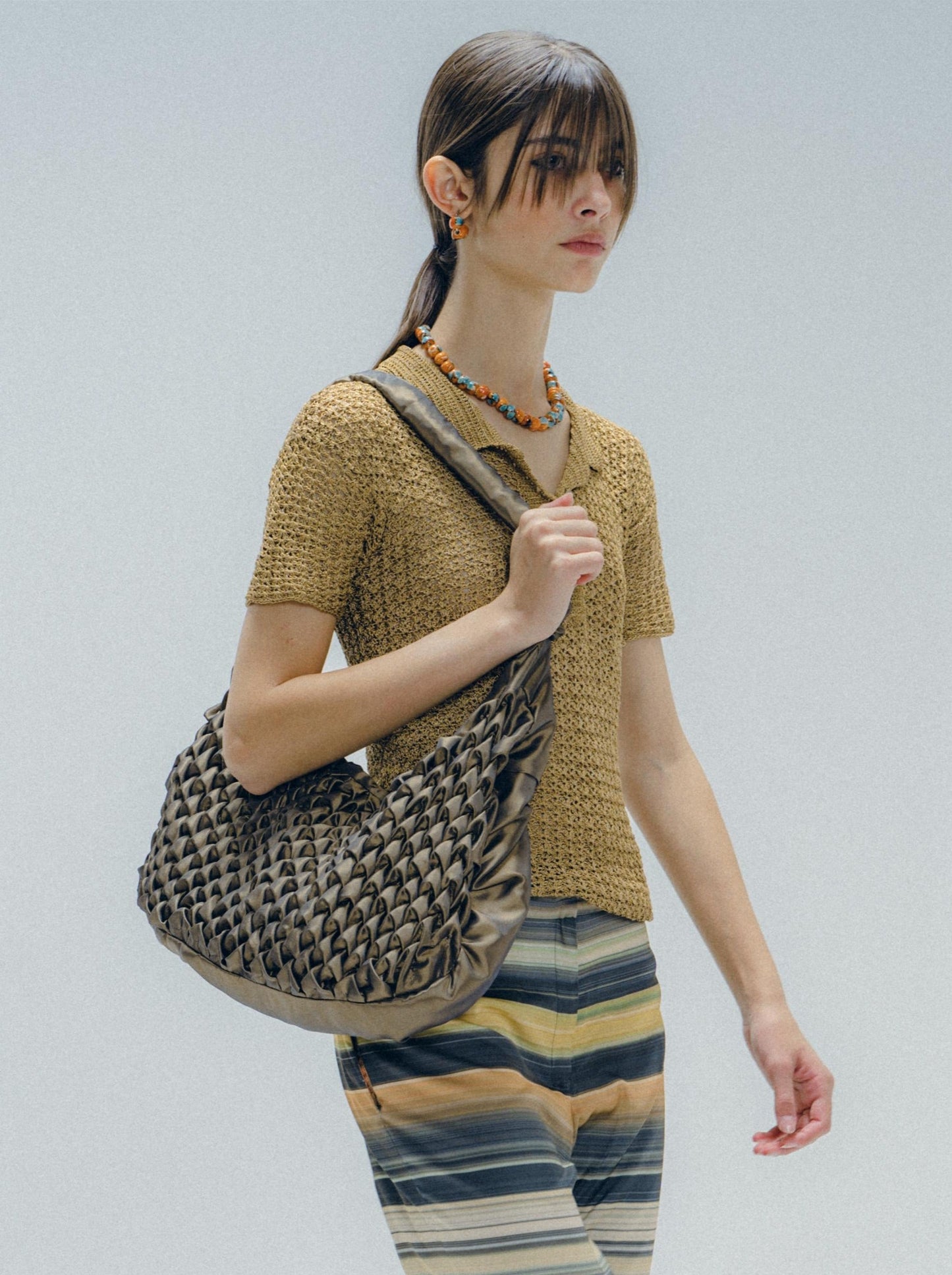 Bag Smocking Big Green Dark-Nensi Avetisian-APOC STORE