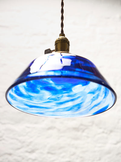 Pendant Lampshade (Blue)-Leo Kaspar-APOC STORE