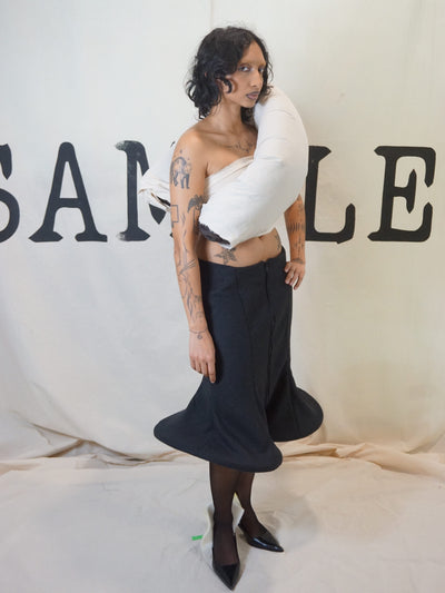 GARMENT # 001 COLLECTION #002 SCULPTURAL HEM SKIRT-SAMPLE GARMENTS-APOC STORE