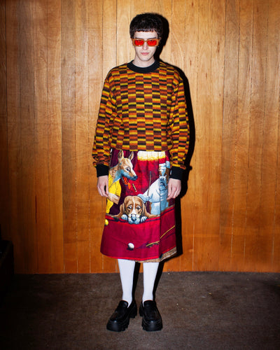 JACK THE RIPPER MIDI SKIRT RED-Adam Jones-APOC STORE