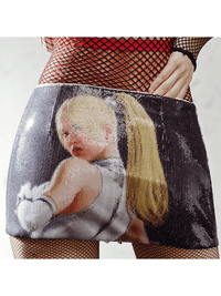 Sequin Game Print Skorts-TRINITE Studio-APOC STORE