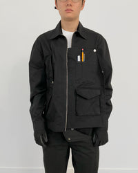 HIDDEN UTILITY PANEL JACKET BLACK-EGNARTS-APOC STORE