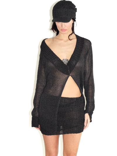 Cardigan Breeze in Black-V4K-APOC STORE