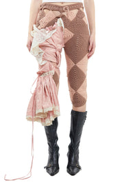 Silk Draped Trousers-LAKRAS-APOC STORE