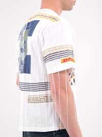 Pin-tuck Patchwork Shirts (White)-Jetpack Hom(m)e-APOC STORE