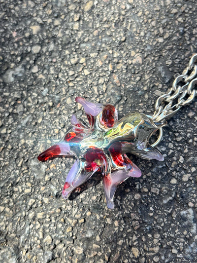 KA’AGUY_333 Glass Silver Necklace-Pia Glassworks-APOC STORE