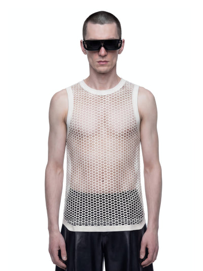 White Mesh Tank Top-harri-APOC STORE
