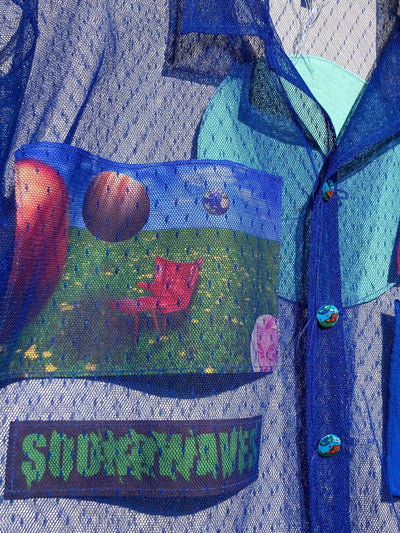 Blue Tulle Collage Shirt-Jetpack Hom(m)e-APOC STORE