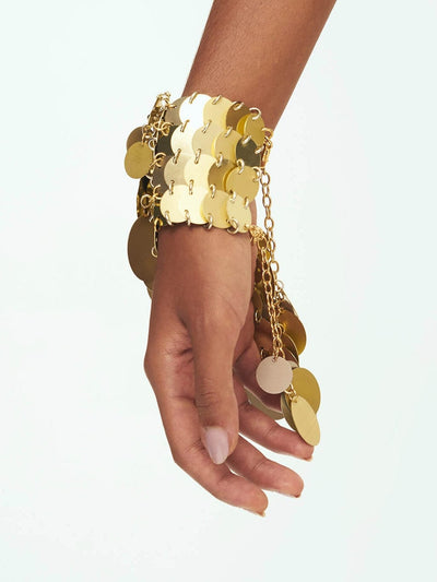 Aluminum Disc Bracelet - GOLD-JALACONDA-APOC STORE