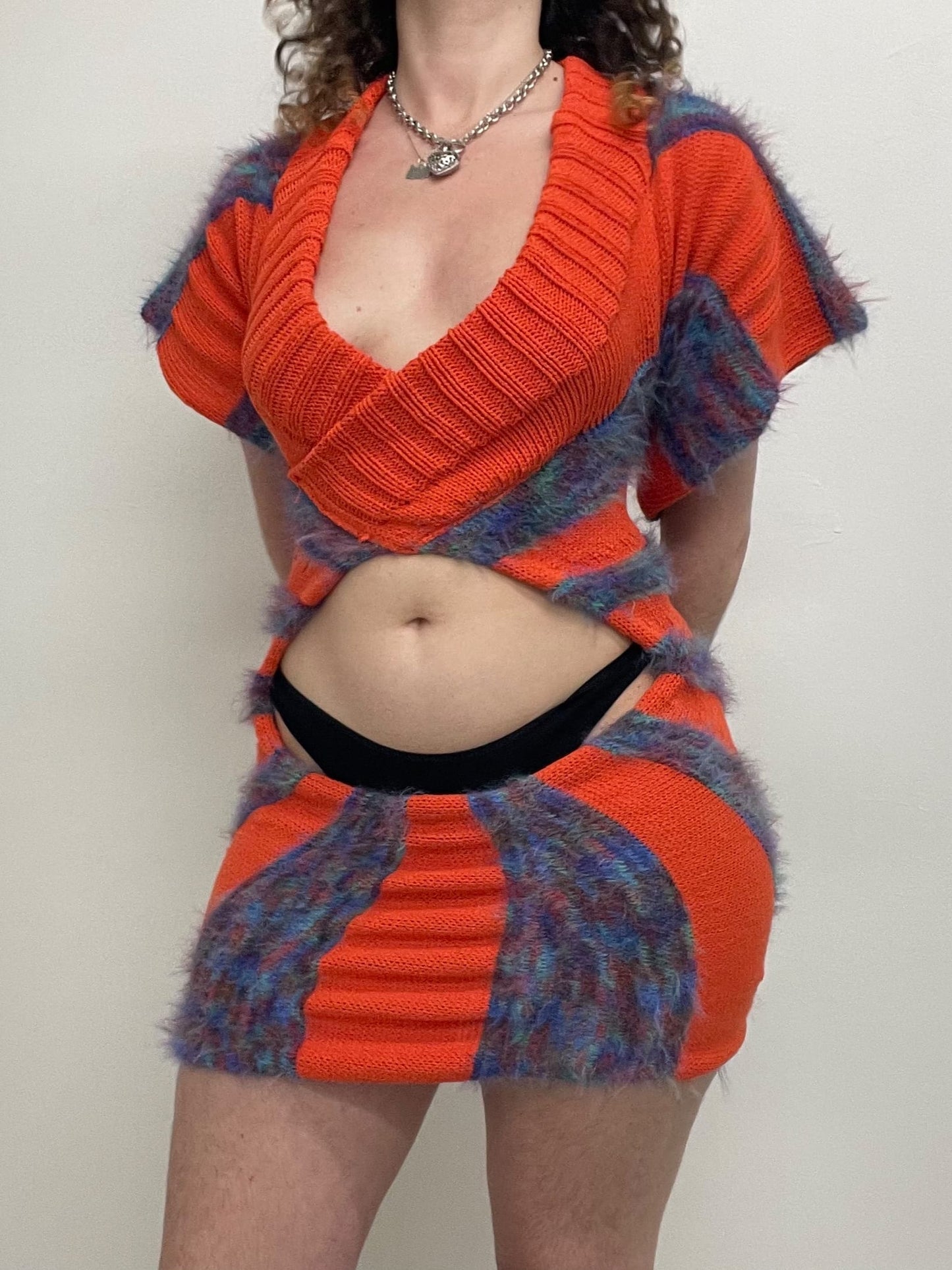 Belly-button Knit Dress-Scar Kennedy-APOC STORE