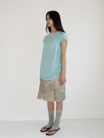 String Boat Neck Top Aqua-mesh blanca-APOC STORE