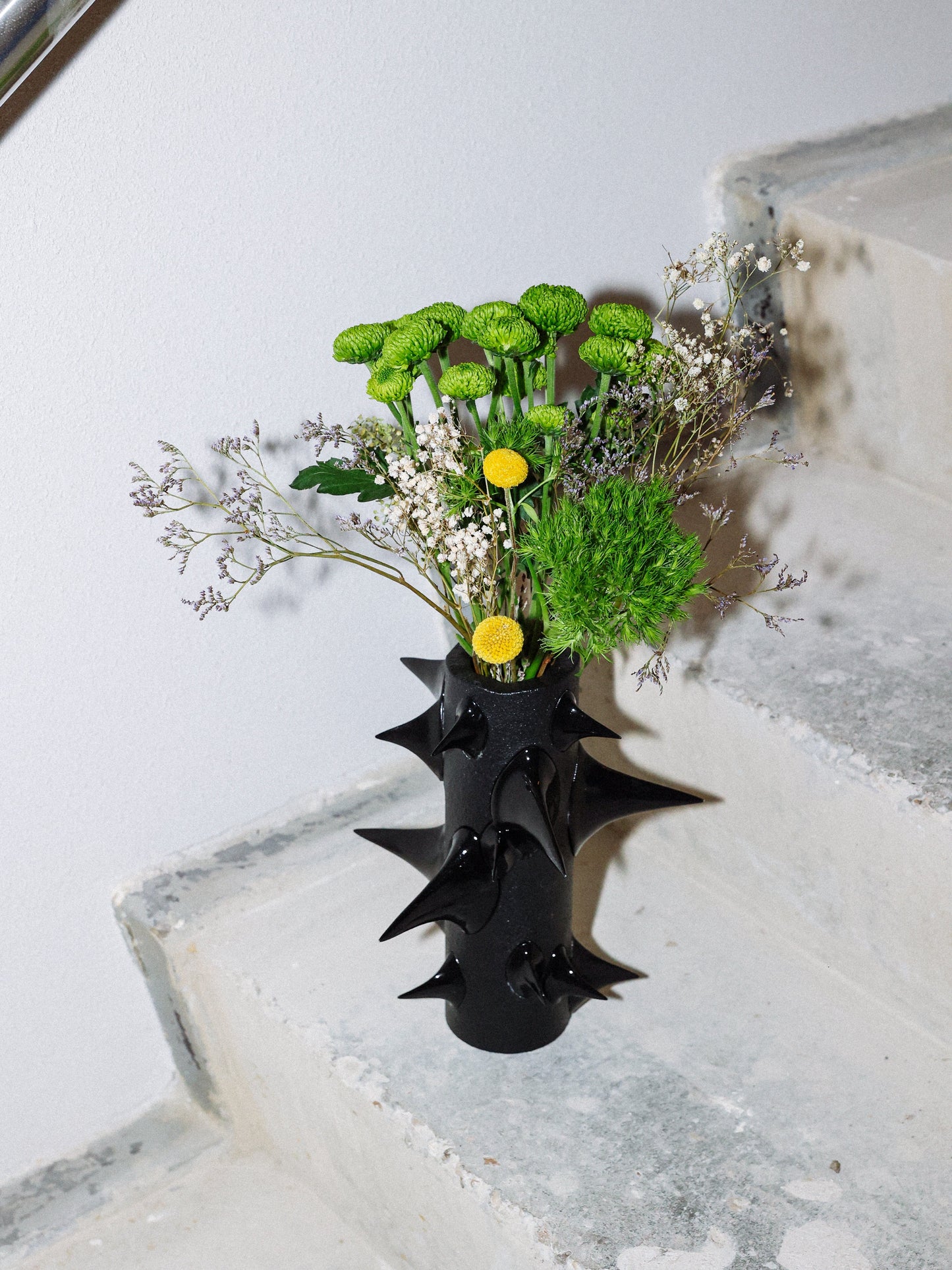 Stem Vase Black-Gast Studio-APOC STORE