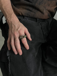 Green ring with spikes-CASPER DIY-APOC STORE