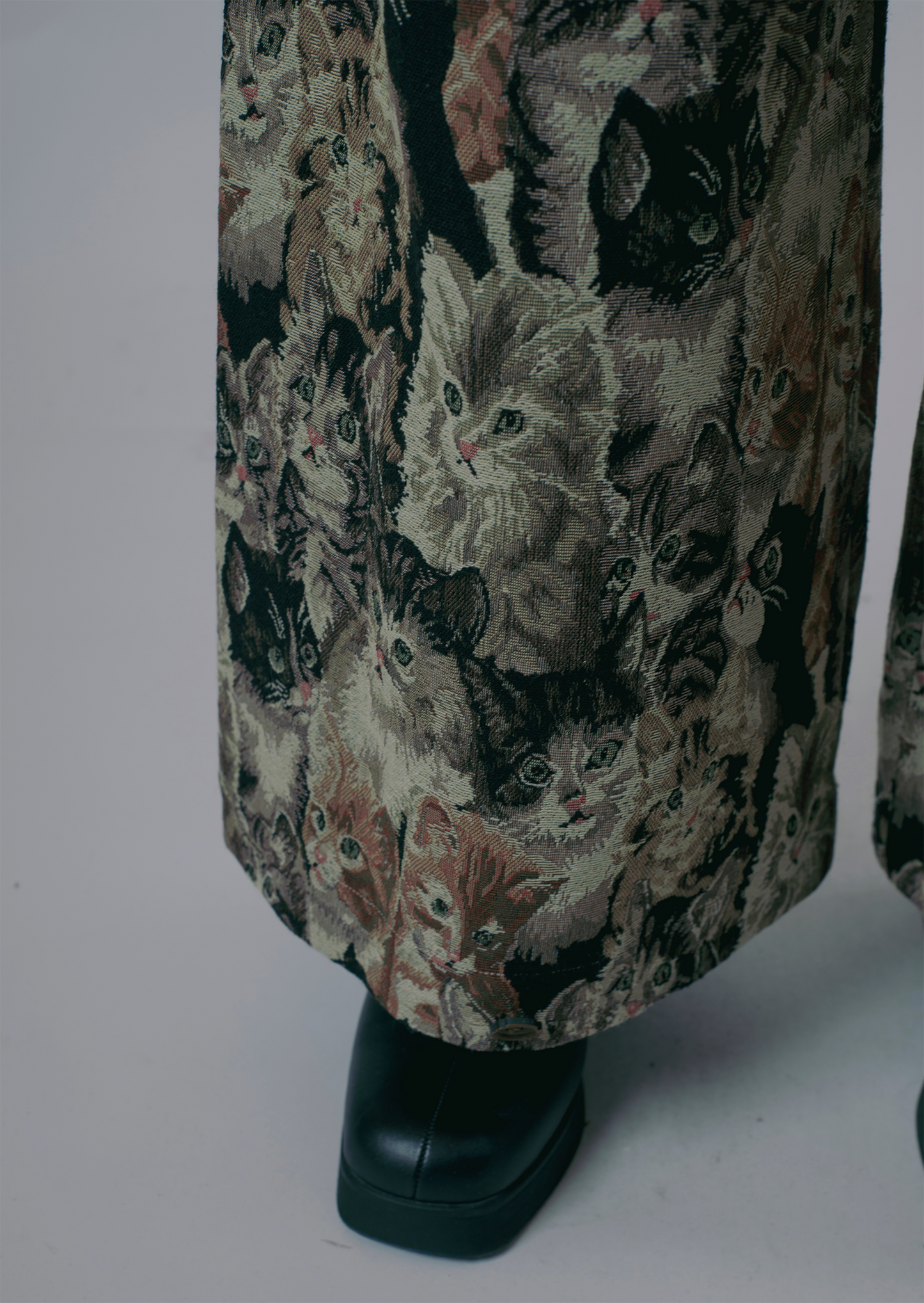 "VINTAGE CATS" DECONSTRUCTED BAGGY JOGGERS-KAWAkEY-APOC STORE