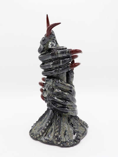 Speckled Double-Hand Candlestick-Naomi Gilon-APOC STORE