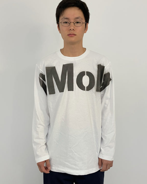 AMOM LARGE LOGO T-SHIRTS WHITE-EGNARTS-APOC STORE