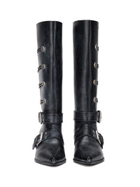 Napoleon Western Boots Black-EMPTY BEHAVIOR-APOC STORE