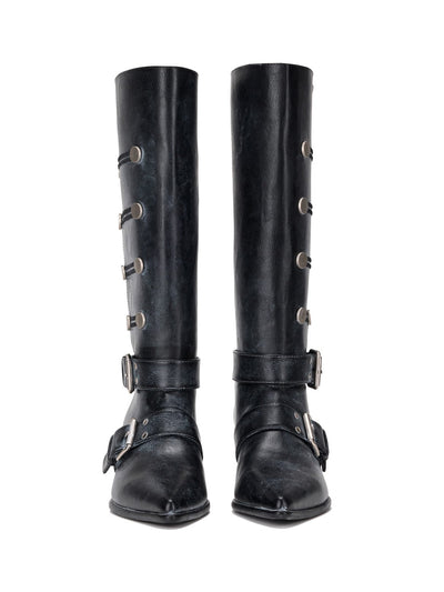 Napoleon Western Boots Black-EMPTY BEHAVIOR-APOC STORE