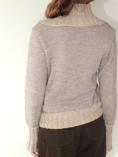 Cardigan “Granny’s Knit” Beige-V4K-APOC STORE