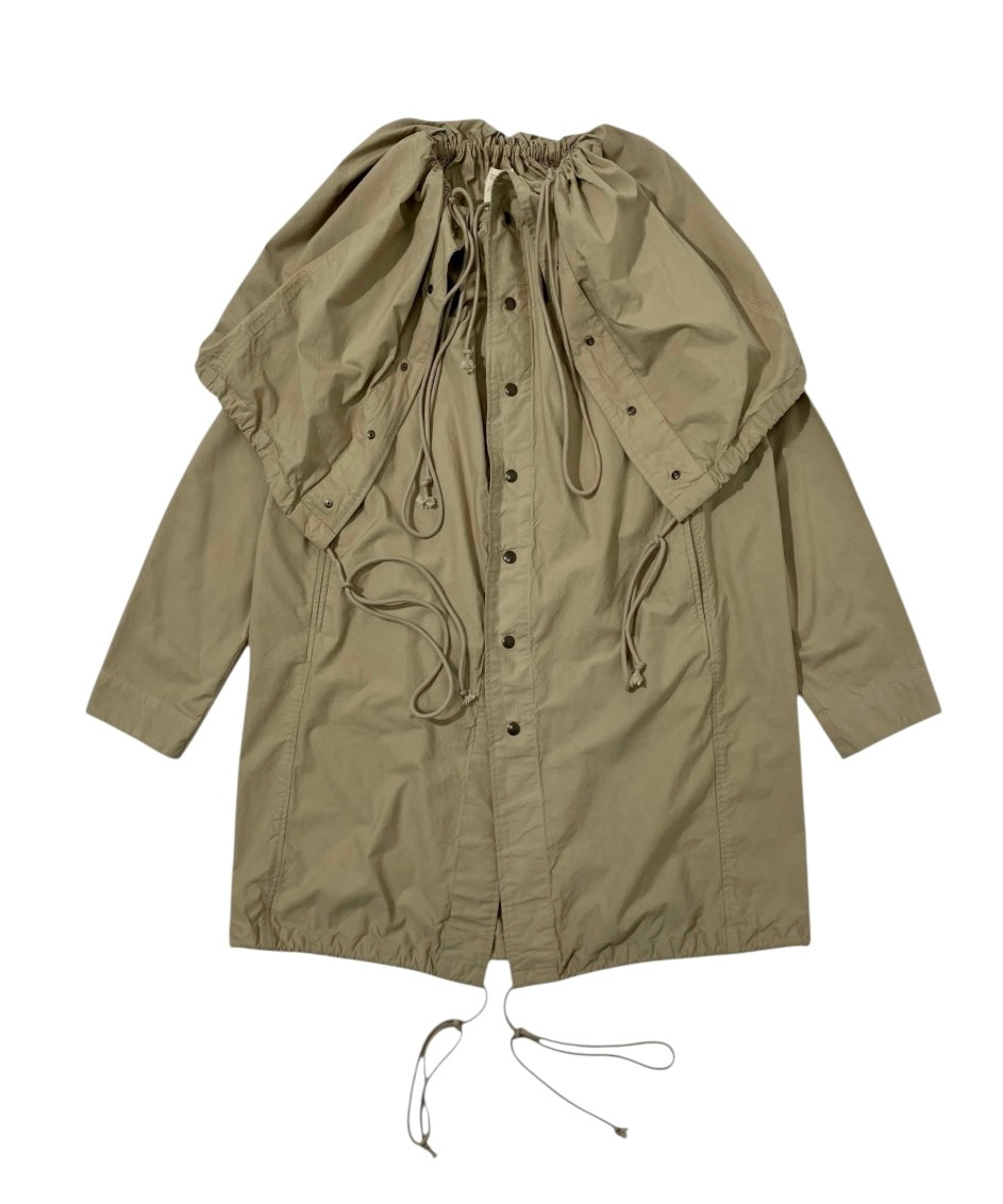 FLAT ADJUSTABLE STRING COAT BEIGE-EGNARTS-APOC STORE