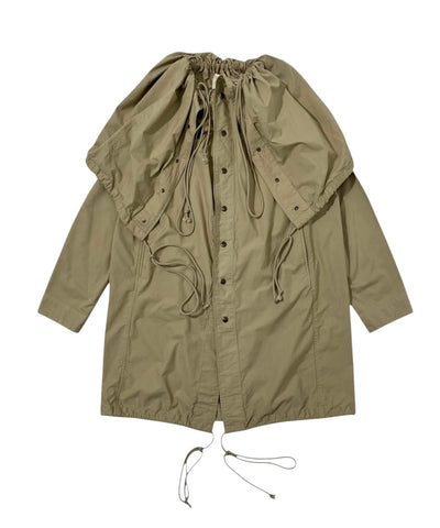 FLAT ADJUSTABLE STRING COAT BEIGE-EGNARTS-APOC STORE
