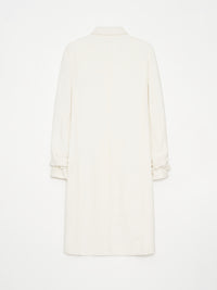 Glitched Sleeve Long Coat 001 - White-Taekh-APOC STORE