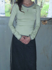 Hazel top almond green-ATH-APOC STORE