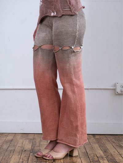 Pink and Grey Multi-Faceted Pants-GRACE GUI-APOC STORE