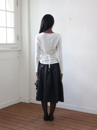 Hollyhock Front Drape Tee-Julye Han-APOC STORE