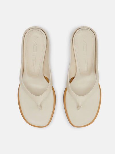 L’ABSURDE SANDAL - WHITE-MOTIRA-APOC STORE