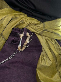 White carabiner keychain-CASPER DIY-APOC STORE