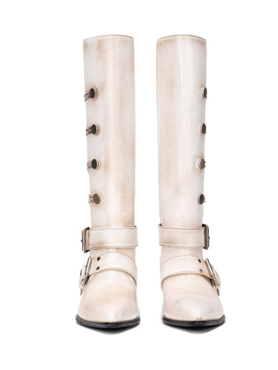 Napoleon Western Boots White-EMPTY BEHAVIOR-APOC STORE