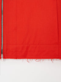 Wool Track Zip up 001 - Red-Taekh-APOC STORE