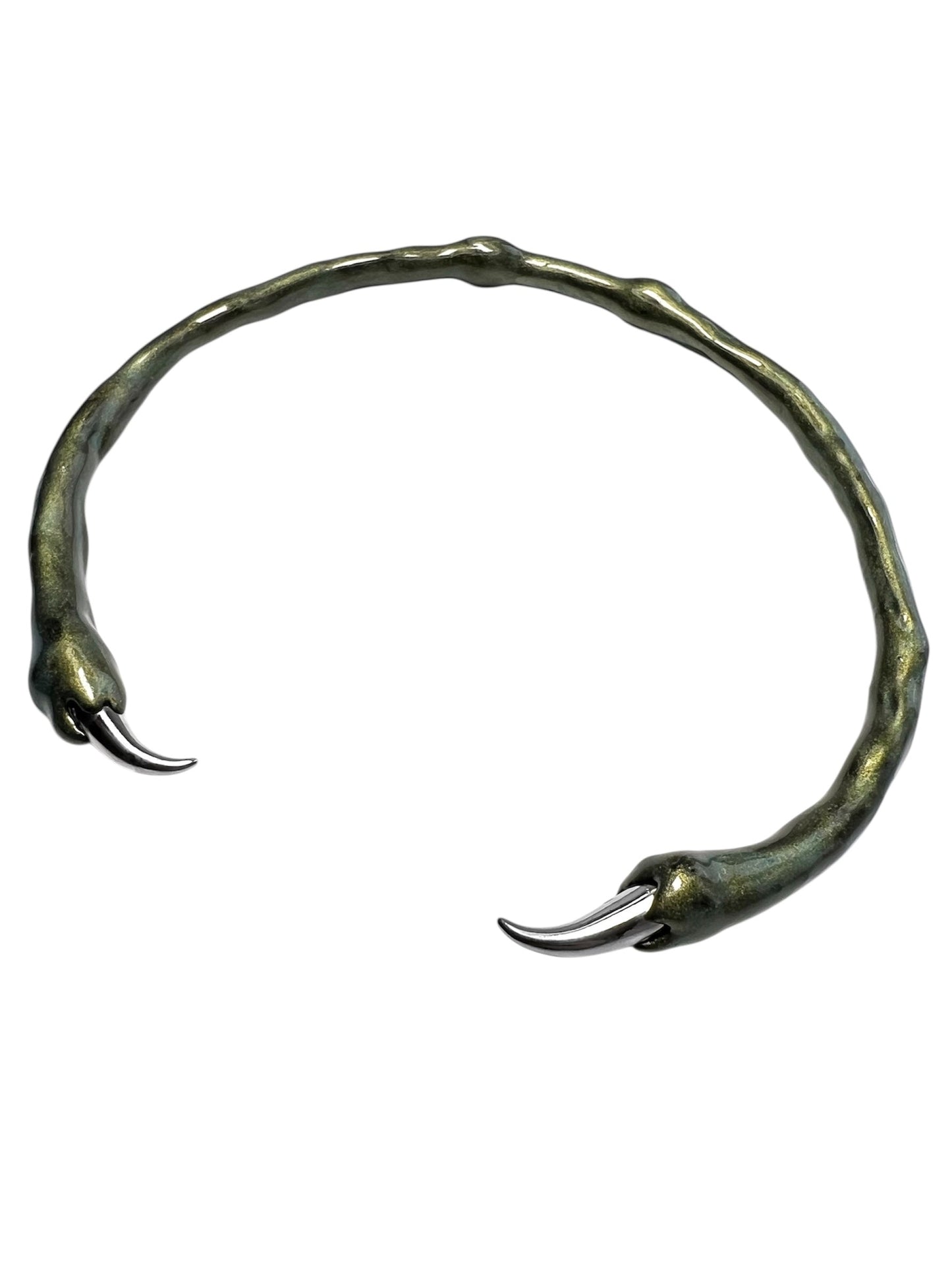 Green choker with spikes-CASPER DIY-APOC STORE